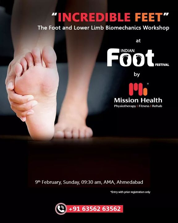 The wait is over... 
Time to mark your calendar to resolve any of your FOOT & Lower Limb Problems...
Entry with Prior Registrations only...
Keep Reading this Space...

Call: +916356263562
Visit: www.missionhealth.co.in

#IndianFootFestival #ComingSoon #FootClinic #footpain #footcare #foothealth #heelpain #anklepain #flatfeet #painrelief #healthyfeet #happyfeet #MissionHealth #MissionHealthIndia #MovementIsLife