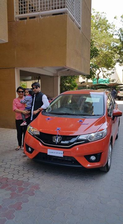 SUNSHINE ORANGE...WHAT A BEAUTIFUL COLOUR...FOR OUR NEW HONDA JAZZ...