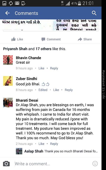 This means a lot to us @ MissionHealth Ahmedabad. Thank you all the patients for your immense trust on us.